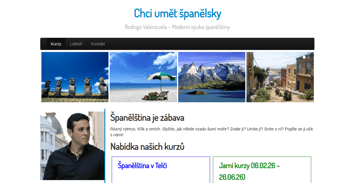 Spanisch Brno – modernes Web für eine Sprachschule — před
